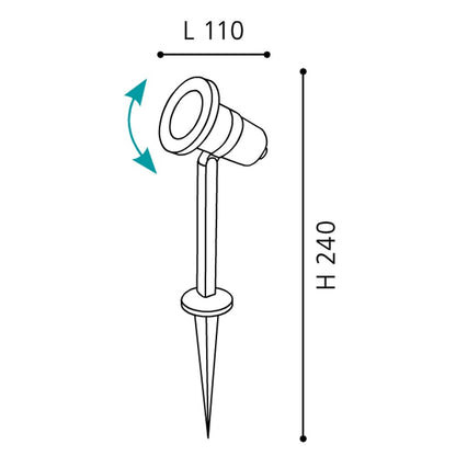 Eglo Nema Proiector 1x5W, inox