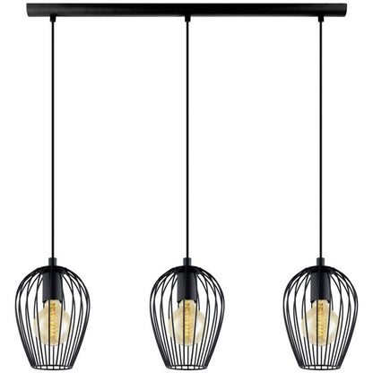 Eglo Newtown Lustra 3x60W, negru