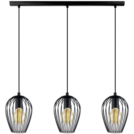 Eglo Newtown Lustra 3x60W, negru