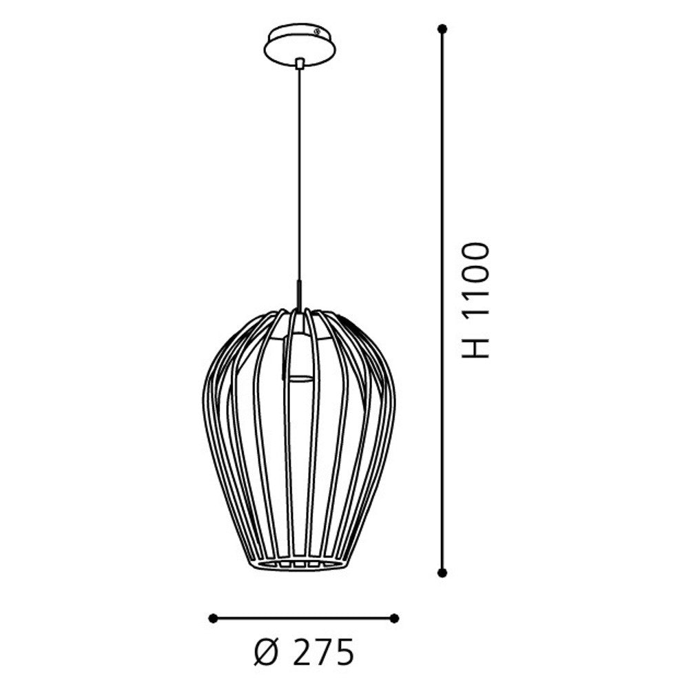 Eglo Newtown Pendul 1x60W, negru