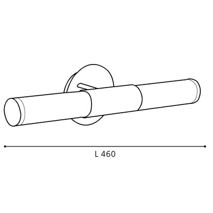 Eglo Palmera Aplica 2x40W, alb/crom