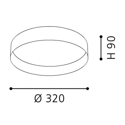 Eglo Palomaro Plafoniera, 1x12W, antracit