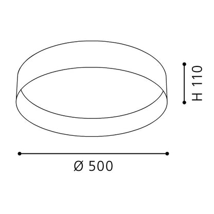 Eglo Palomaro Plafoniera, 1x24W, gri