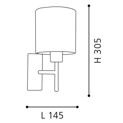 Eglo Pasteri Aplica 1x60W, gri
