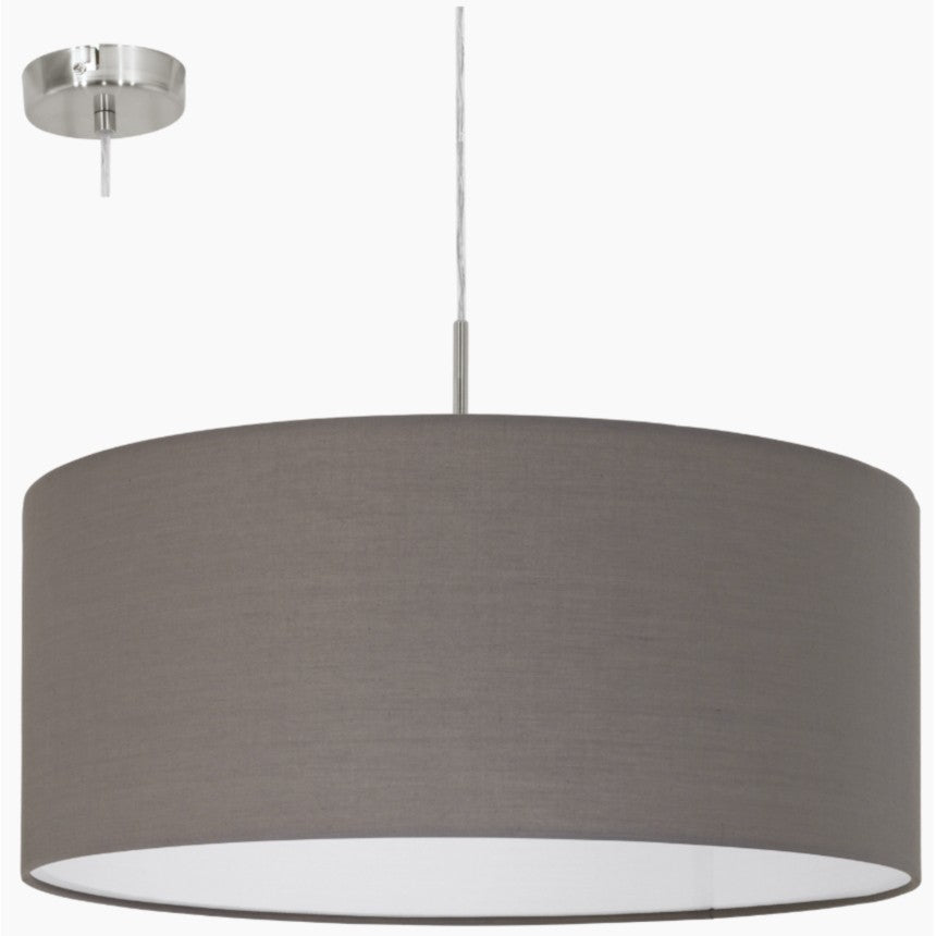 Eglo Pasteri Pendul 1x60W, ø530 mm, antracit-maro