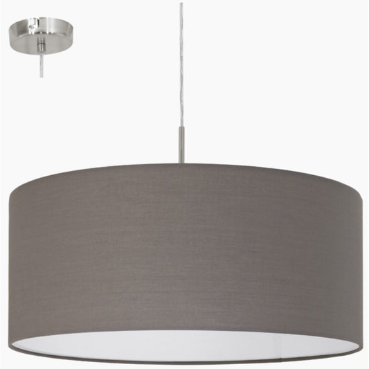 Eglo Pasteri Pendul 1x60W, ø530 mm, antracit-maro
