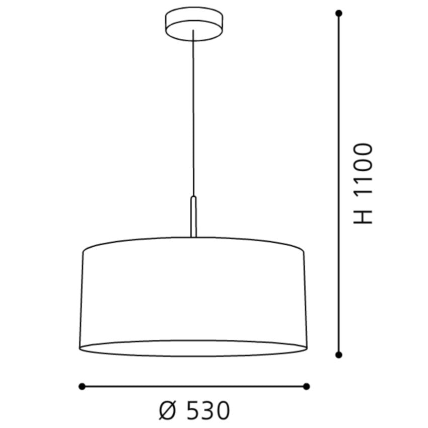 Eglo Pasteri Pendul 1x60W, ø530 mm, gri