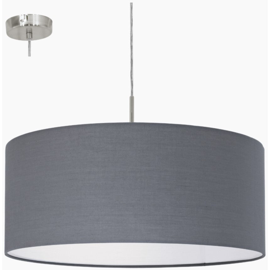 Eglo Pasteri Pendul 1x60W, ø530 mm, gri