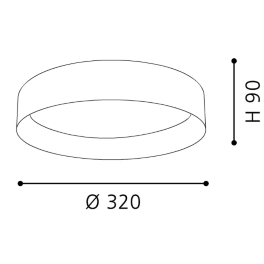 Eglo Pasteri Plafoniera 1x12W, alb
