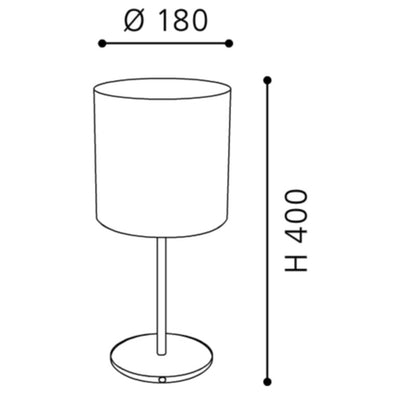 Eglo Pasteri Veioza 1x60W, gri