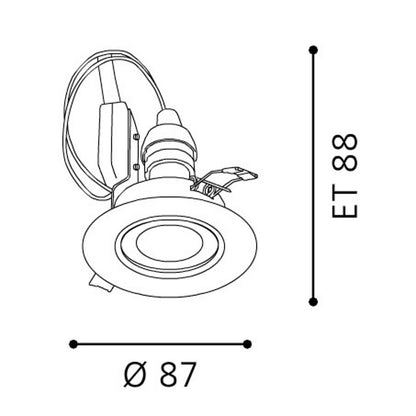 Eglo Peneto Spot incastrat rotund 3x5W, alb