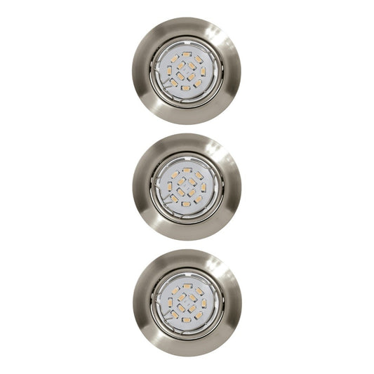 Eglo Peneto Spot incastrat rotund 3x5W, nichel