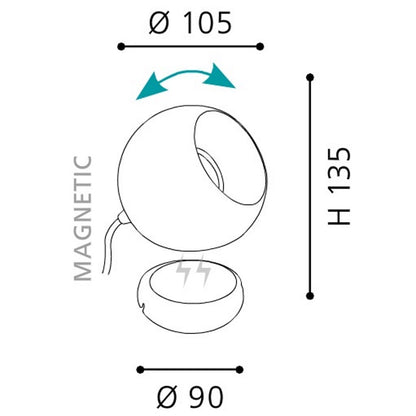 Eglo Petto 1 Veioza 1x3.3W, alb