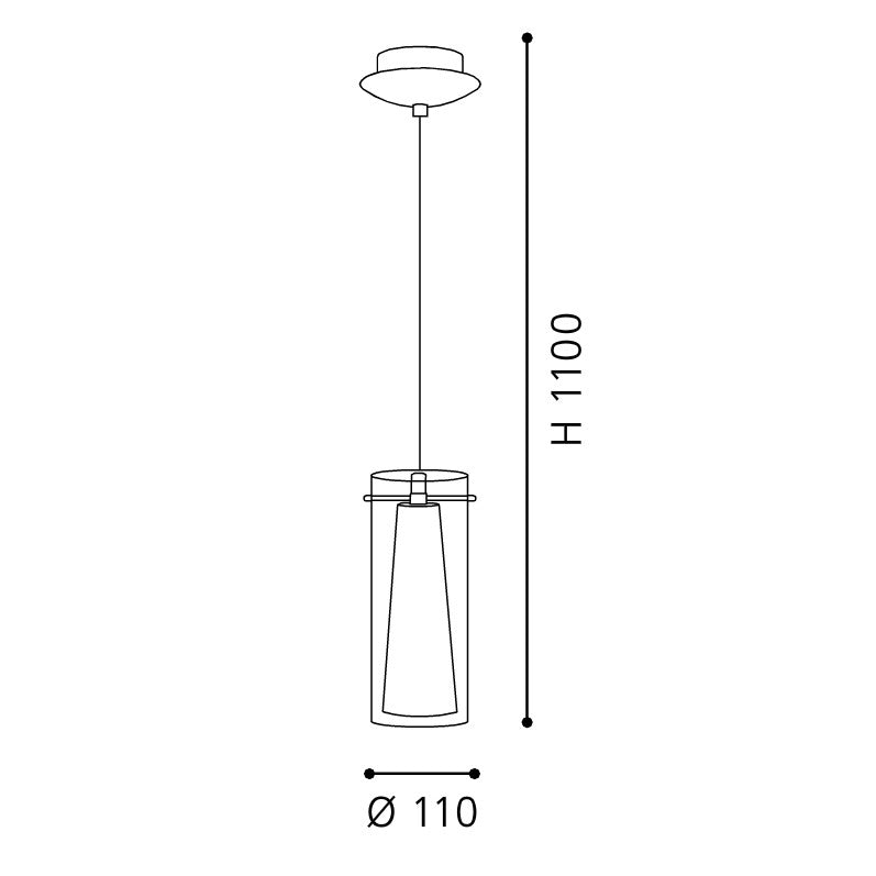 Eglo Pinto Pendul 1x60W, alb