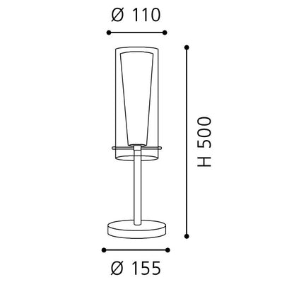 Eglo Pinto Veioza 1x60W, alb
