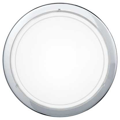 Eglo Planet 1 Plafoniera 1x60W, Ø29 cm, alb/crom