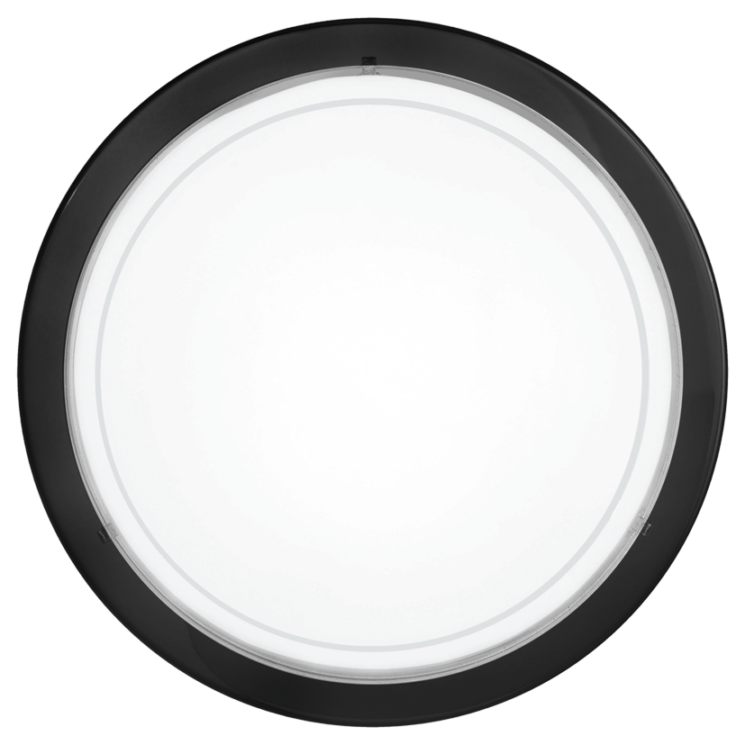 Eglo Planet 1 Plafoniera 1x60W, Ø29 cm, alb/negru