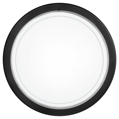 Eglo Planet 1 Plafoniera 1x60W, Ø29 cm, alb/negru