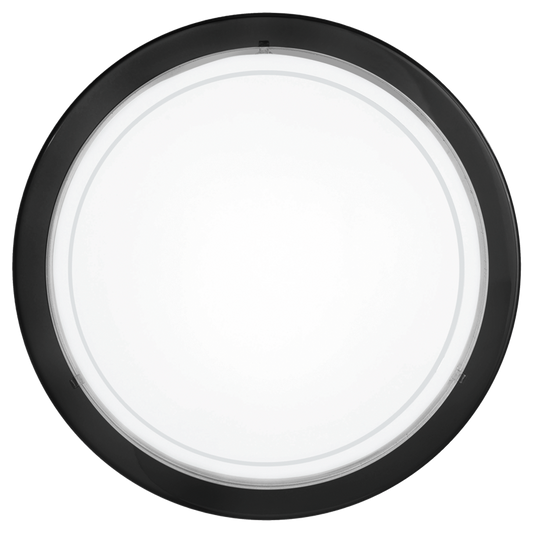 Eglo Planet 1 Plafoniera 1x60W, Ø29 cm, alb/negru