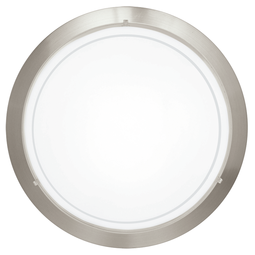 Eglo Planet Plafoniera 1x60W, Ø29 cm, alb/nichel