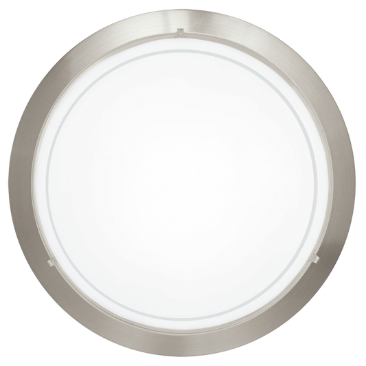 Eglo Planet Plafoniera 1x60W, Ø29 cm, alb/nichel