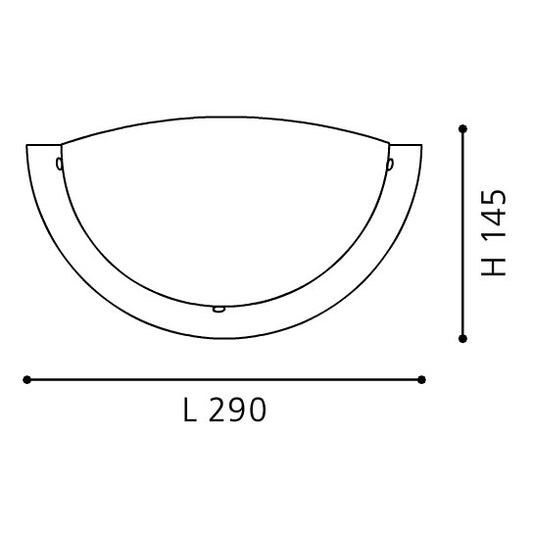 Eglo Planet 1 Aplica 1x60W, 29xH15 cm, alb/nichel