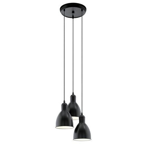 Eglo Priddy Lustra 3x60W, negru
