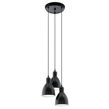 Eglo Priddy Lustra 3x60W, negru