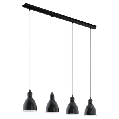 Eglo Priddy Lustra 4x60W, negru