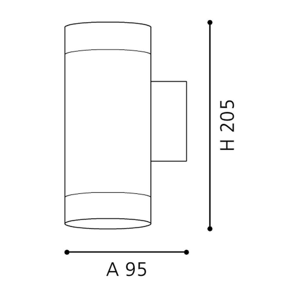 Eglo Riga-LED Aplica 2x3W, inox