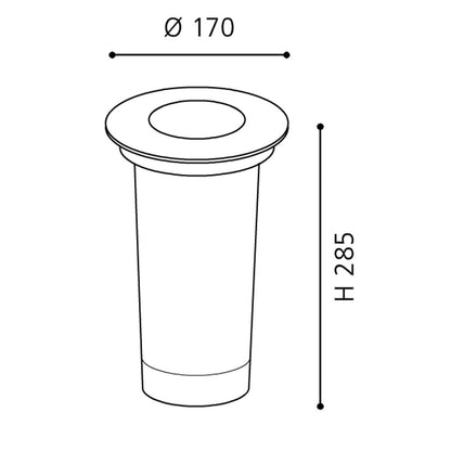 Eglo Riga 3 Spot pardoseala exterior 1x15W, satinat