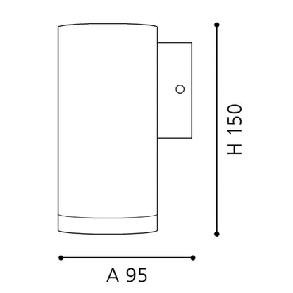 Eglo Riga Aplica 1x3W, antracit