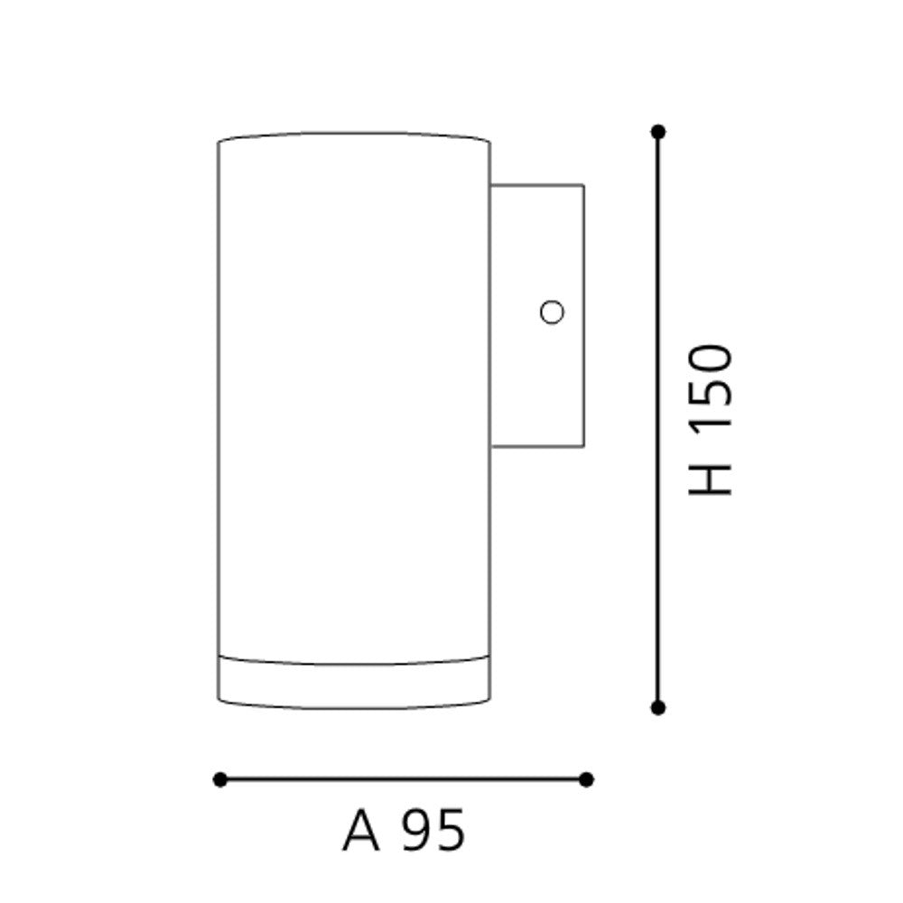 Eglo Riga Aplica 1x3W, inox