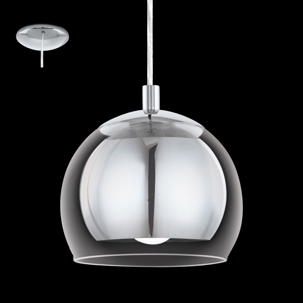 Eglo Rocamar Pendul 1x40W crom/transparent