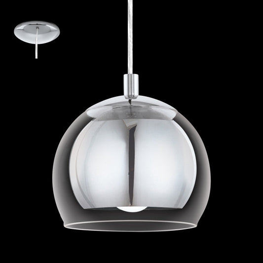 Eglo Rocamar Pendul 1x40W crom/transparent