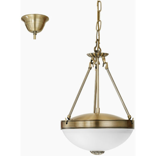Eglo Savoy Lustra 2x60W, alb/bronz