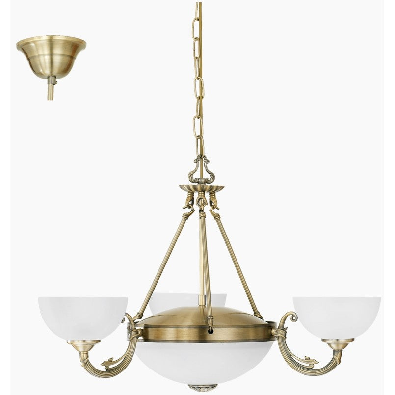 Eglo Savoy Lustra 3x40W, alb/bronz