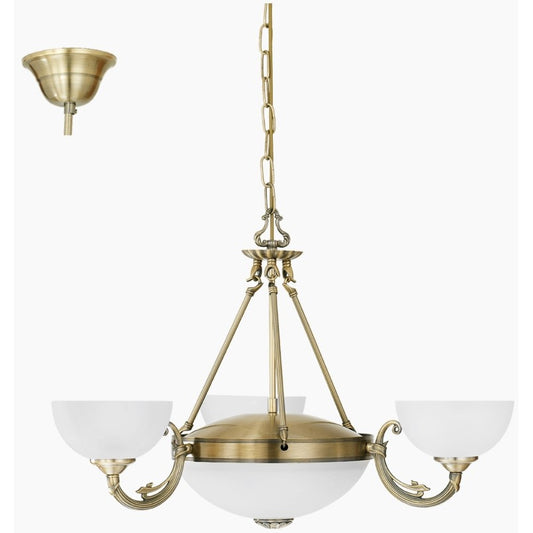 Eglo Savoy Lustra 3x40W, alb/bronz