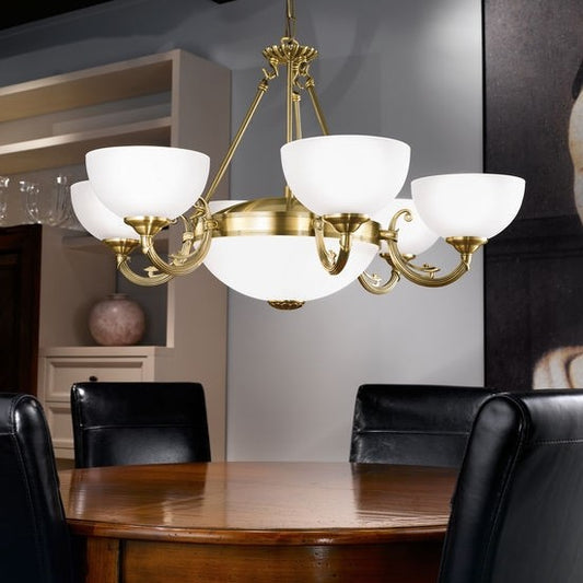 Eglo Savoy Lustra 6x40W, alb/bronz