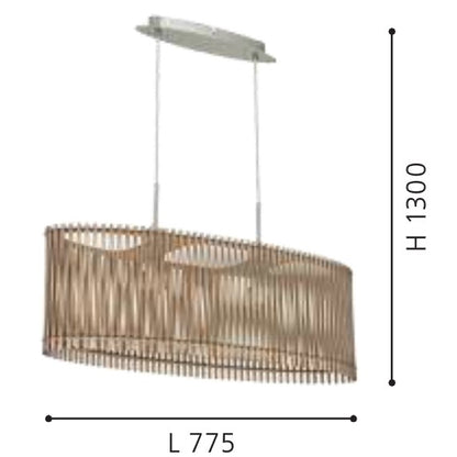 Eglo Sendero Lustra 2x60W, bej