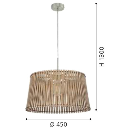 Eglo Sendero Pendul 1x60W, Ø45 mm, bej