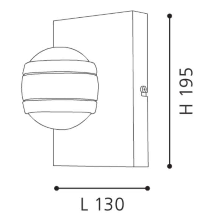 Eglo Sesimba Aplica 2x3.7W, negru