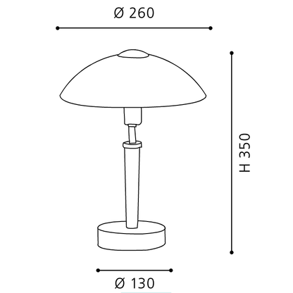 Eglo Solo Veioza 1x60W, sticla decor
