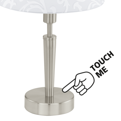 Eglo Solo Veioza 1x60W, sticla decor