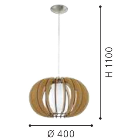 Eglo Stellato 1 Pendul 1x60W, Ø40 mm, bej