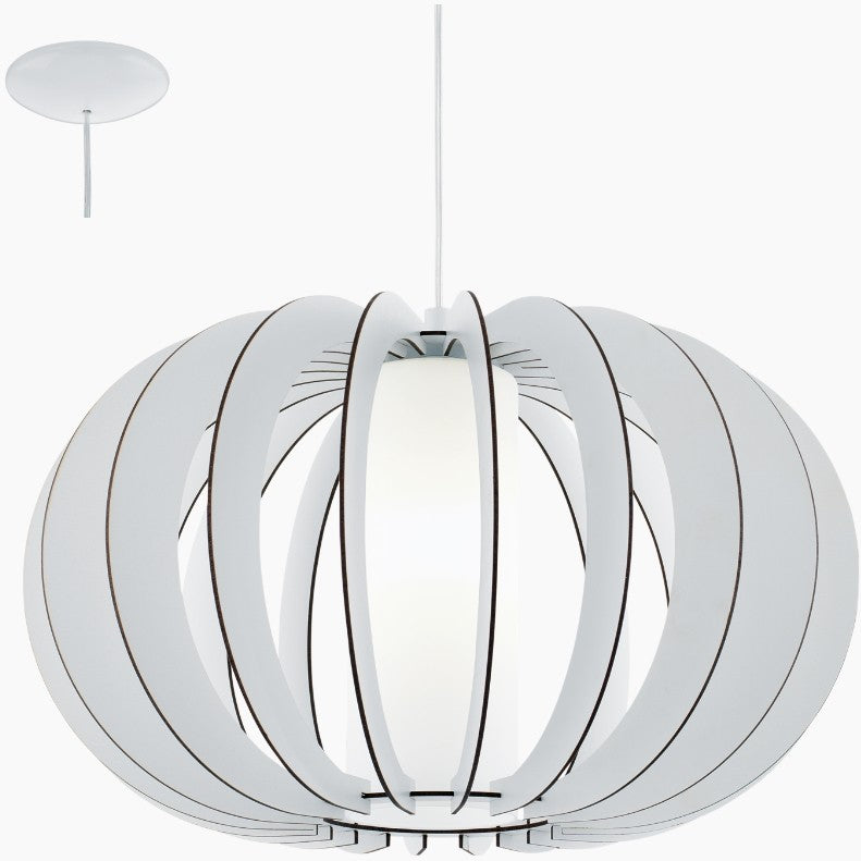 Eglo Stellato 2 Pendul 1x60W, Ø50 mm, alb