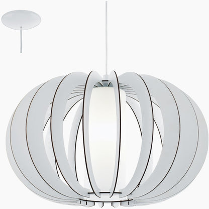 Eglo Stellato 2 Pendul 1x60W, Ø50 mm, alb