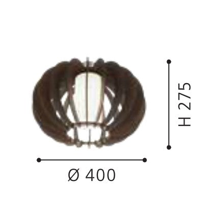 Eglo Stellato 3 Plafoniera 1x60W, maro