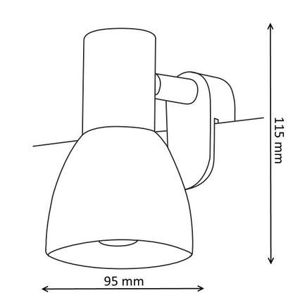 Eglo Sticker Aplica 1x40W, alb