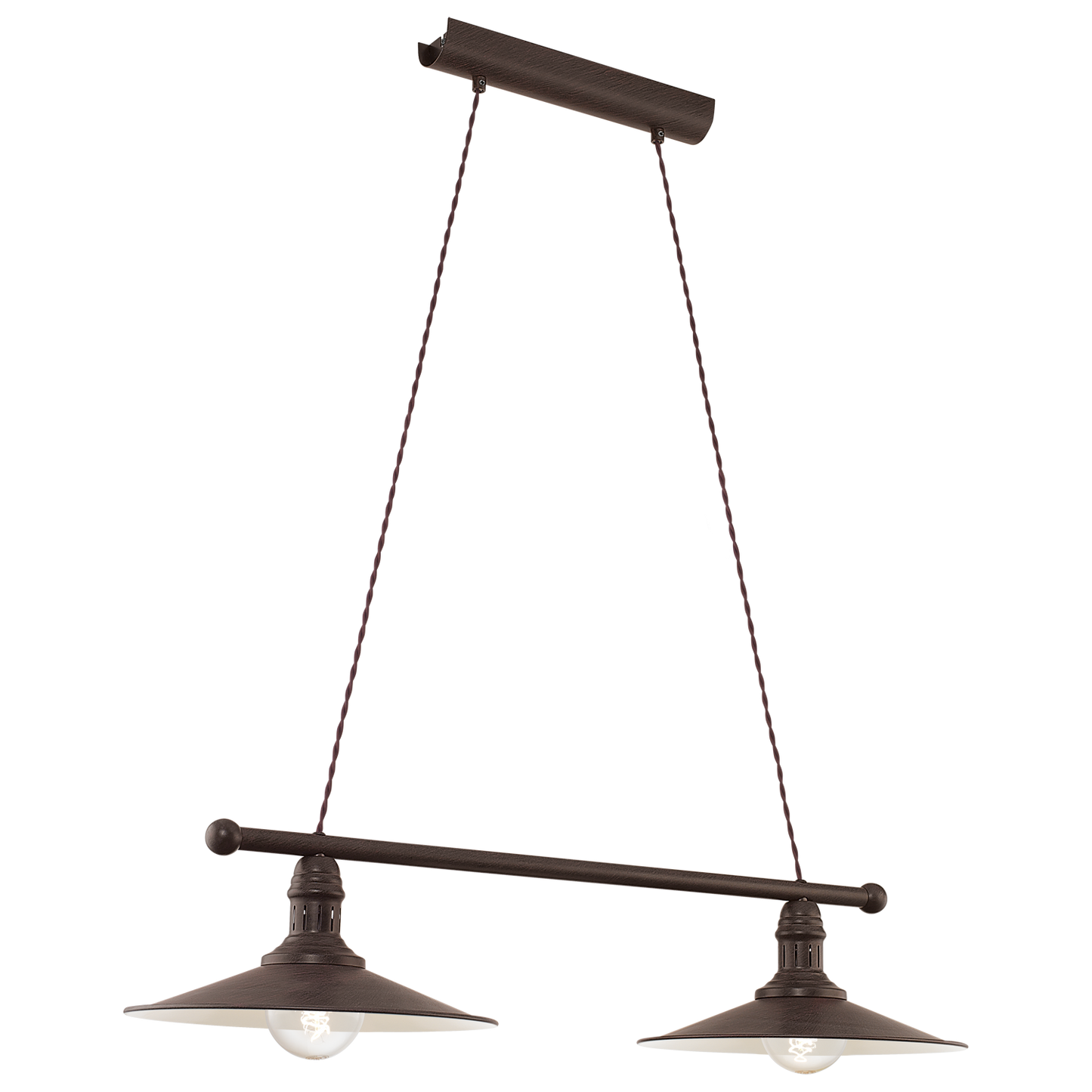 Eglo Stockbury Lustra 2x60W, maro
